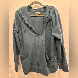 Pact teal full zip hoodie